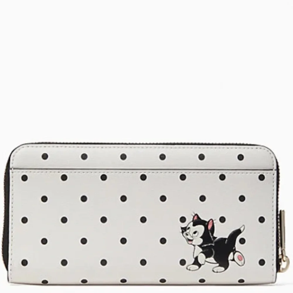 disney x kate spade new york other minnie mouse large continental wallet white